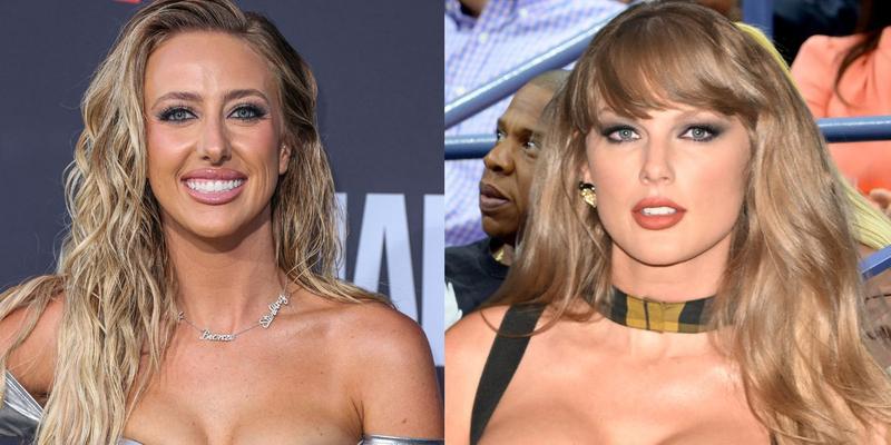 Brittany Mahomes (left) Taylor Swift (right)