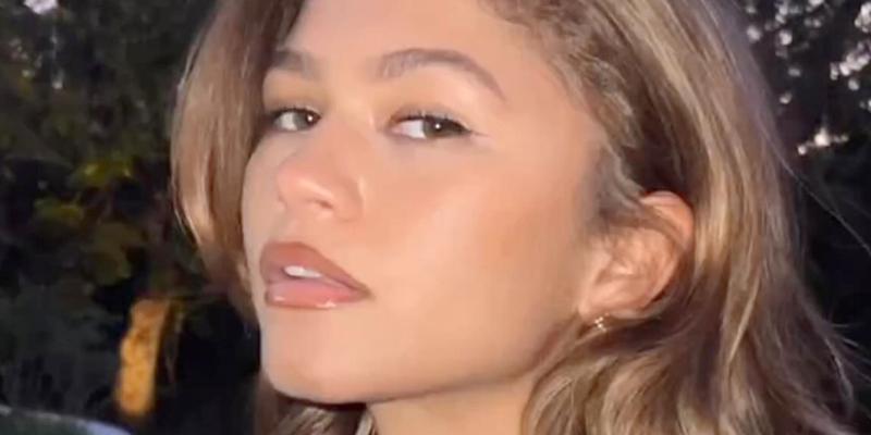 Zendaya poses close up