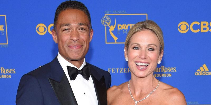 TJ Holmes and Amy Robach at The Daytime Emmy Awards