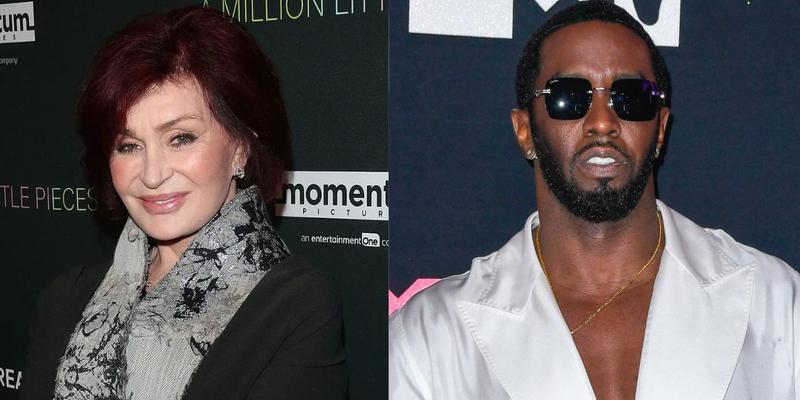 Sharon Osbourne and Diddy photo collage