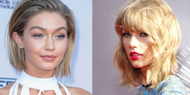 Gigi Hadid (left) Taylor Swift (right)