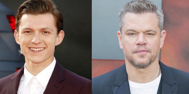 Tom Holland (left) Matt Damon (right)