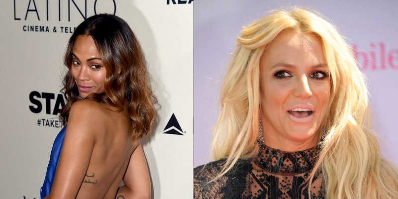 Britney Spears and Zoe Saldaña featured image