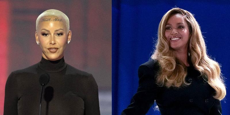 Amber Rose (left) Beyonce (right)