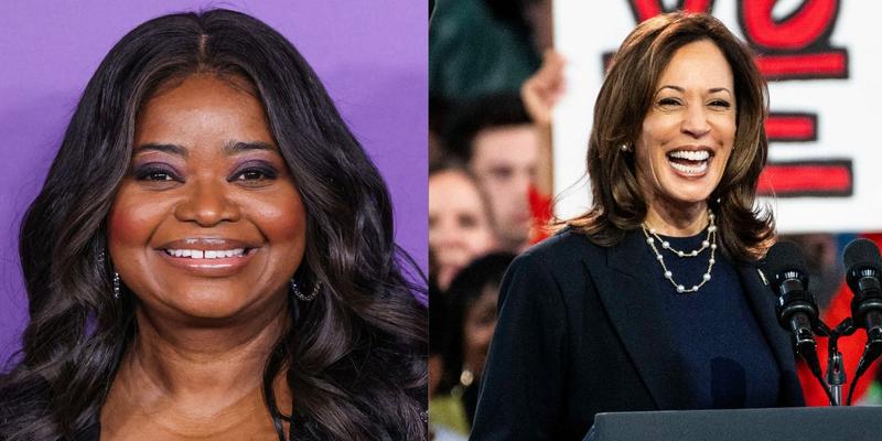 Ocatvia Spencer (left) Kamala Harris (right)