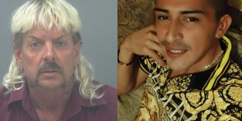 Joe Exotic (left) Joe Exotic's Fiancé (right0