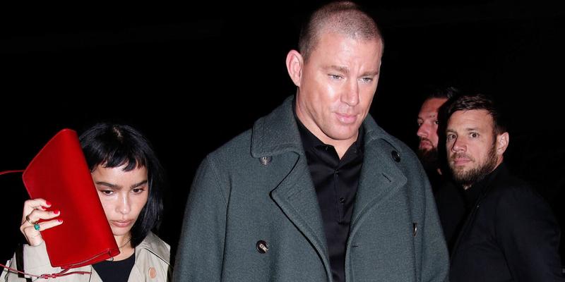 Zoe Kravitz and Channing Tatum hide from paps