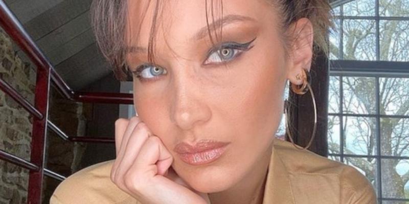 Bella Hadid posing close up