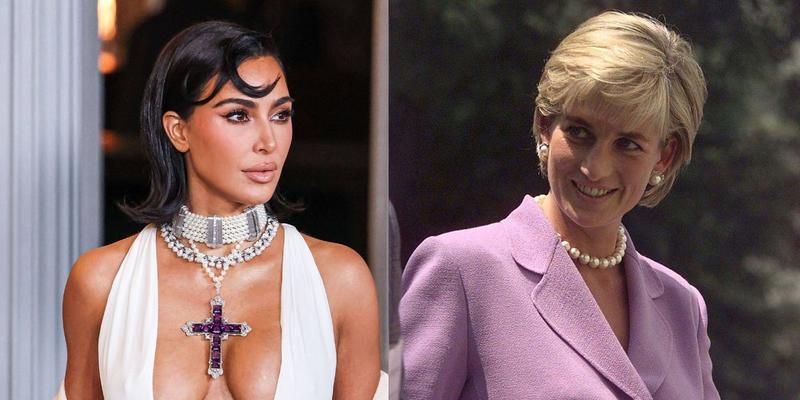 Kim Kardashian, Princess Diana photo collage