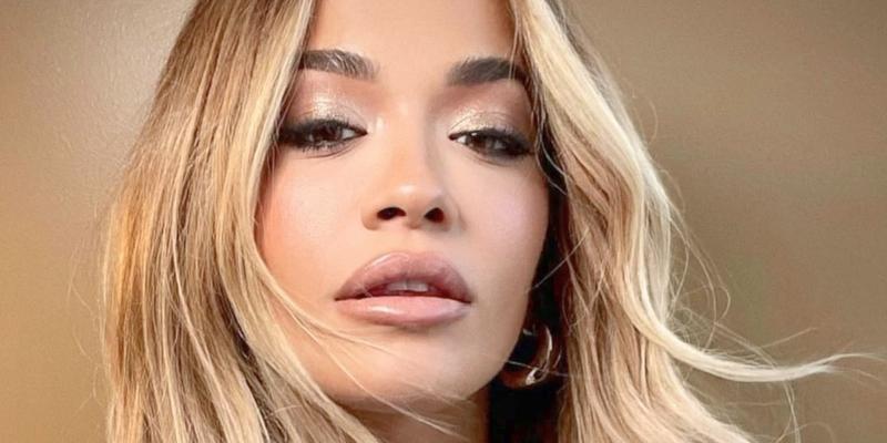 Rita Ora poses close up