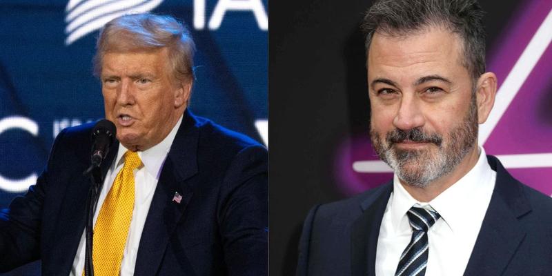 Donald Trup (left) Jimmy Kimmel (right)