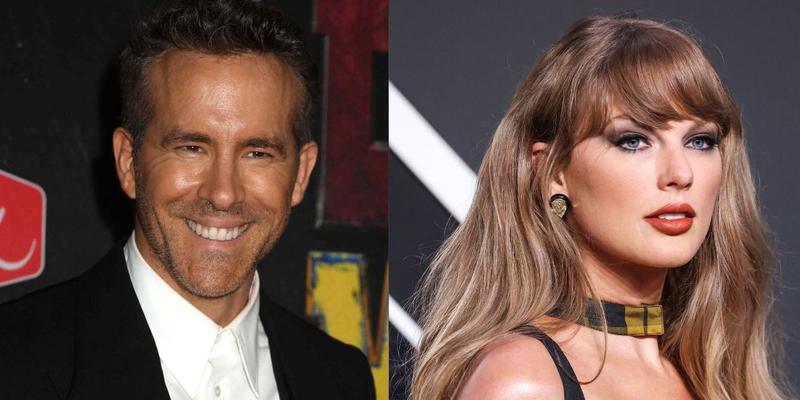 Ryan Reynolds (left) Taylor Swift (right)