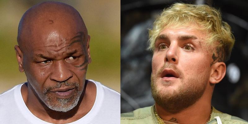 Mike Tyson, Jake Paul photo collage