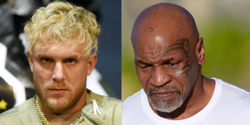 Jake Paul, Mike Tyson photo collage