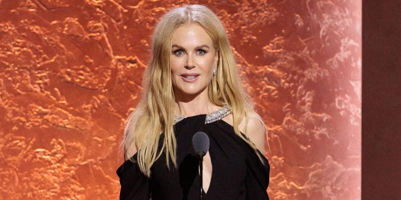 Nicole Kidman on stage at the Governors Awards 2024