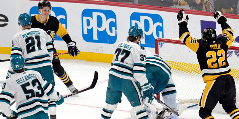 Pens Jesse Puljujarvi and Sam Poulin Celebrates Goal