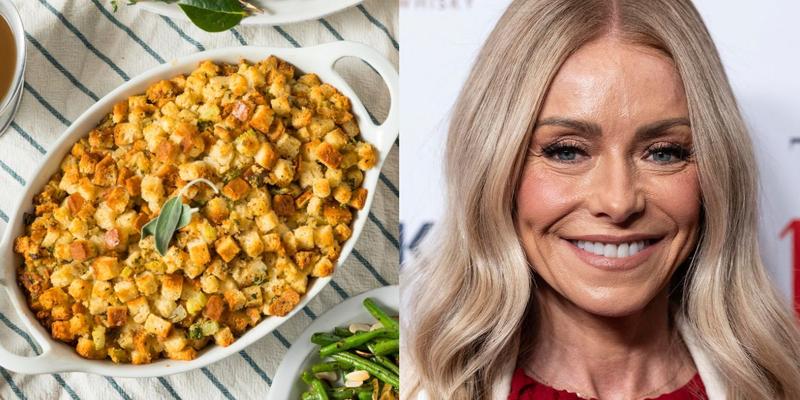 Stuffing (left) Kelly Ripa (right)