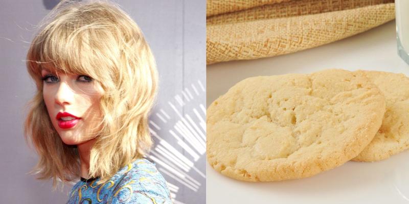 Taylor Swift (left) Sugar Cookies (right)