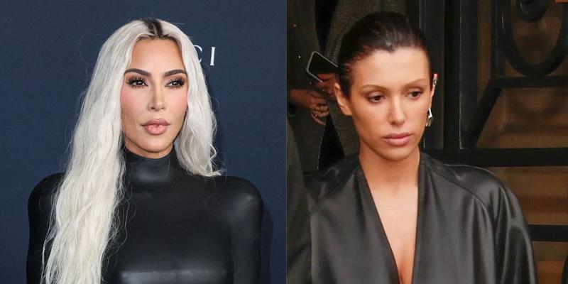 Kim Kardashian, Bianca Censori photo collage