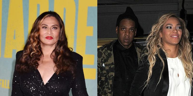 Tina Knowles-Lawson, Jay-Z, Beyoncé photo collage