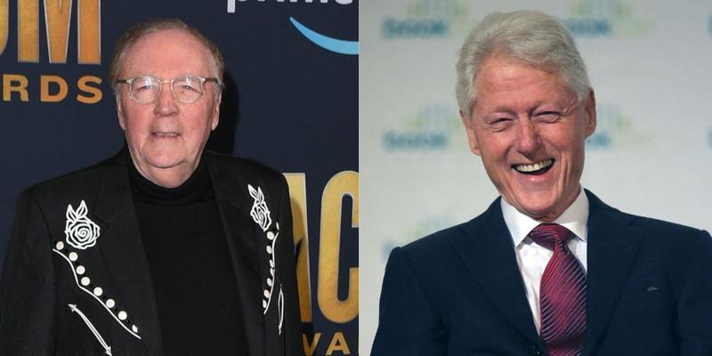 James Patterson (left) Bill Clinton (right)