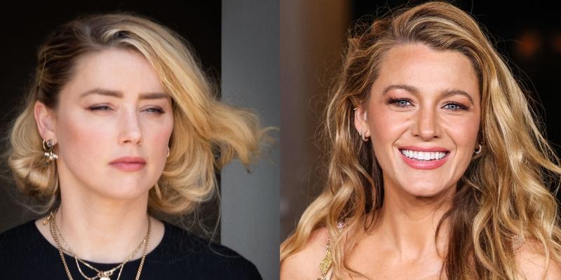 Amber Heard (left) Blake Livley (right)