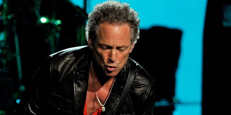 Lindsey Buckingham performs with Rock band Fleetwood Mac live in concert at Bank Atlantic Center