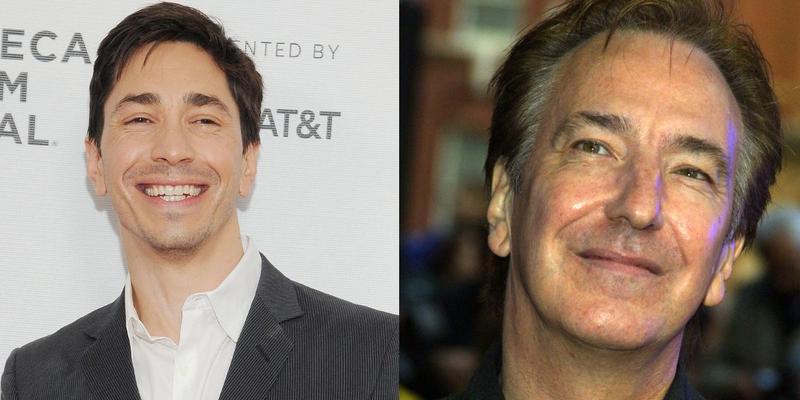 Justin Long (left) Alan Rickman (right)