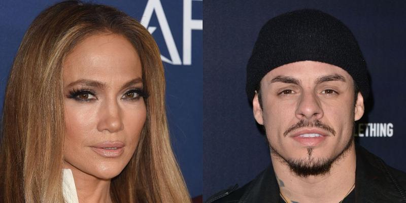 Jennifer Lopez (left) Casper Smart (right)