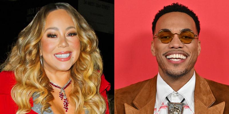 A photo collage of Mariah Carey and Anderson .Paak