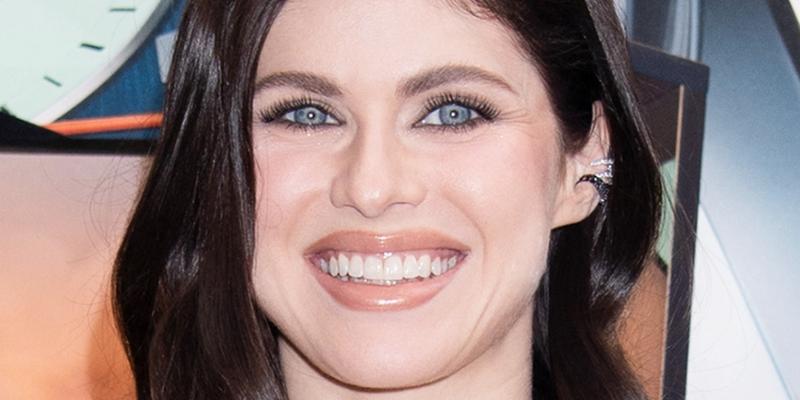 Alexandra Daddario smiles close up