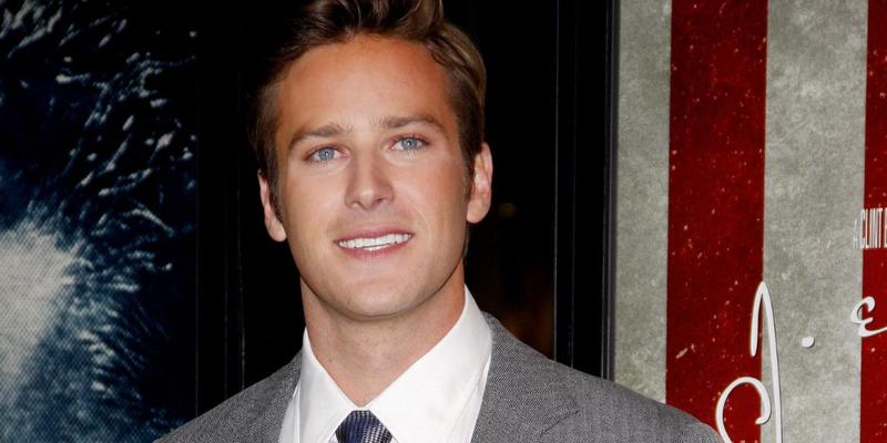 Armie Hammer poses