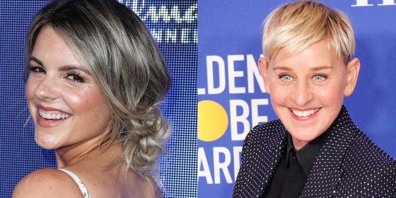 Ali Fedotowsky (left) Ellen DeGeneres (right)