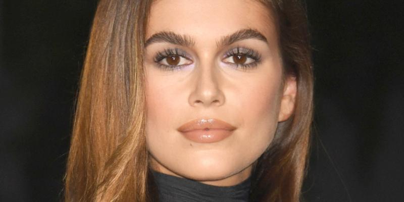 Kaia Gerber close up