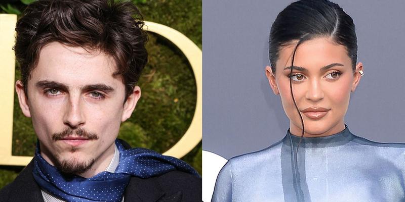 Timothee Chalamet (left) Kylie Jenner (right)