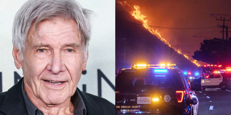 Harrison Ford Gets Police Escort Amid Pacific Palisades Fires