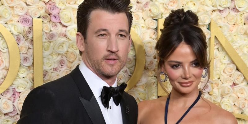 Miles Teller and Keleigh Teller at 82nd Annual Golden Globe Awards