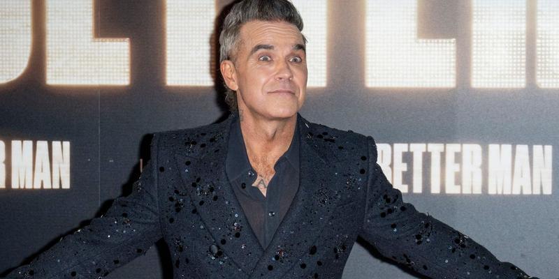 Robbie Williams at 'Better Man' premiere.