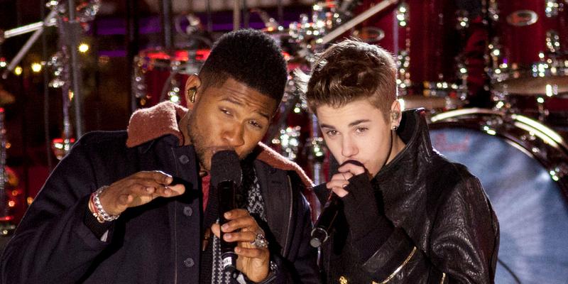 Usher and Justin Bieber