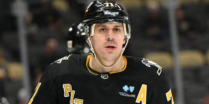 Pens Evgeni Malkin During First Period of 6-0 Lost to Capitals