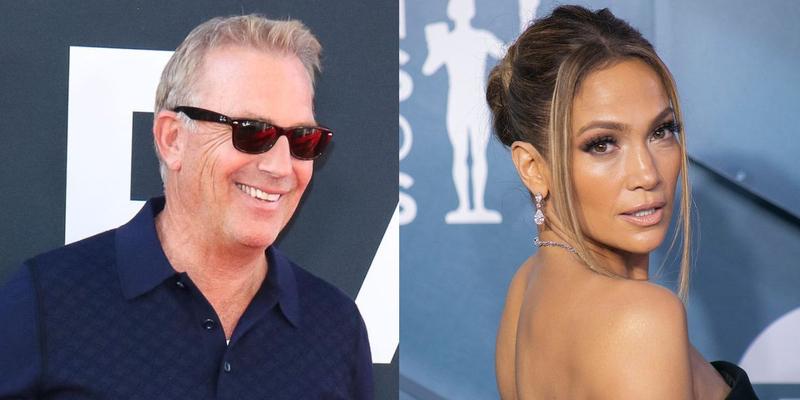 Kevin Costner, Jennifer Lopez photo collage