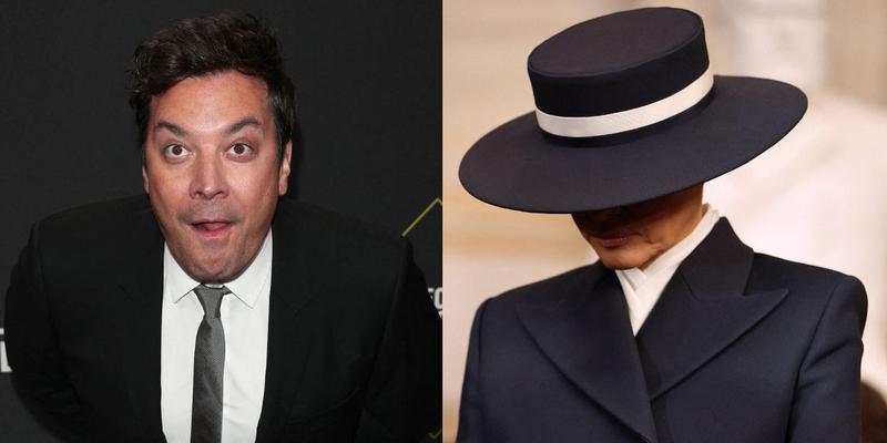 Jimmy Fallon, Melania Trump photo collage