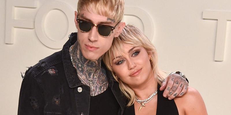 Trace Cyrus and Miley Cyrus at Tom Ford AW20 Show