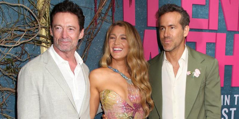 Hugh Jackman, Blake Lively, and Ryan Reynolds at 'It Ends With Us' World Premiere