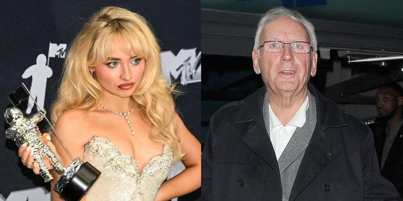 Sabrina Carpenter, Pete Waterman photo collage