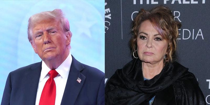 Donald Trump, Roseanne Barr photo collage