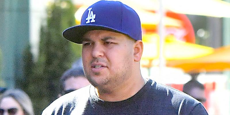 Rob Kardashian spotted picking up snacks at Wetzels Pretzels in Disneyland