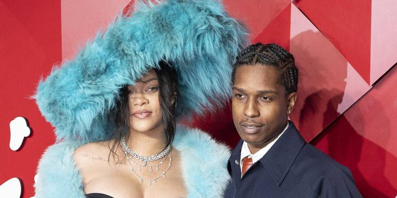 Rihanna and A$AP Rocky attend the Fashion Awards 2024