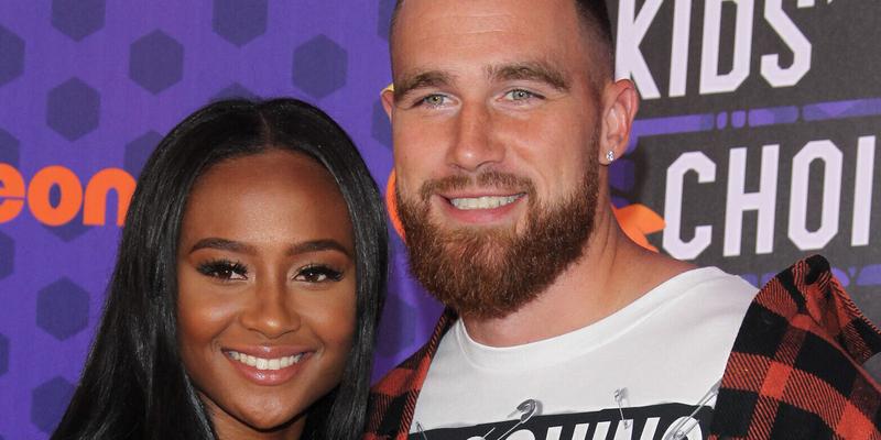 Travis Kelce and Kayla Nicole at 2018 Kids' Choice Sports Awards - Los Angeles