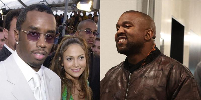 Diddy and Jennifer Lopez, Kanye West photo collage